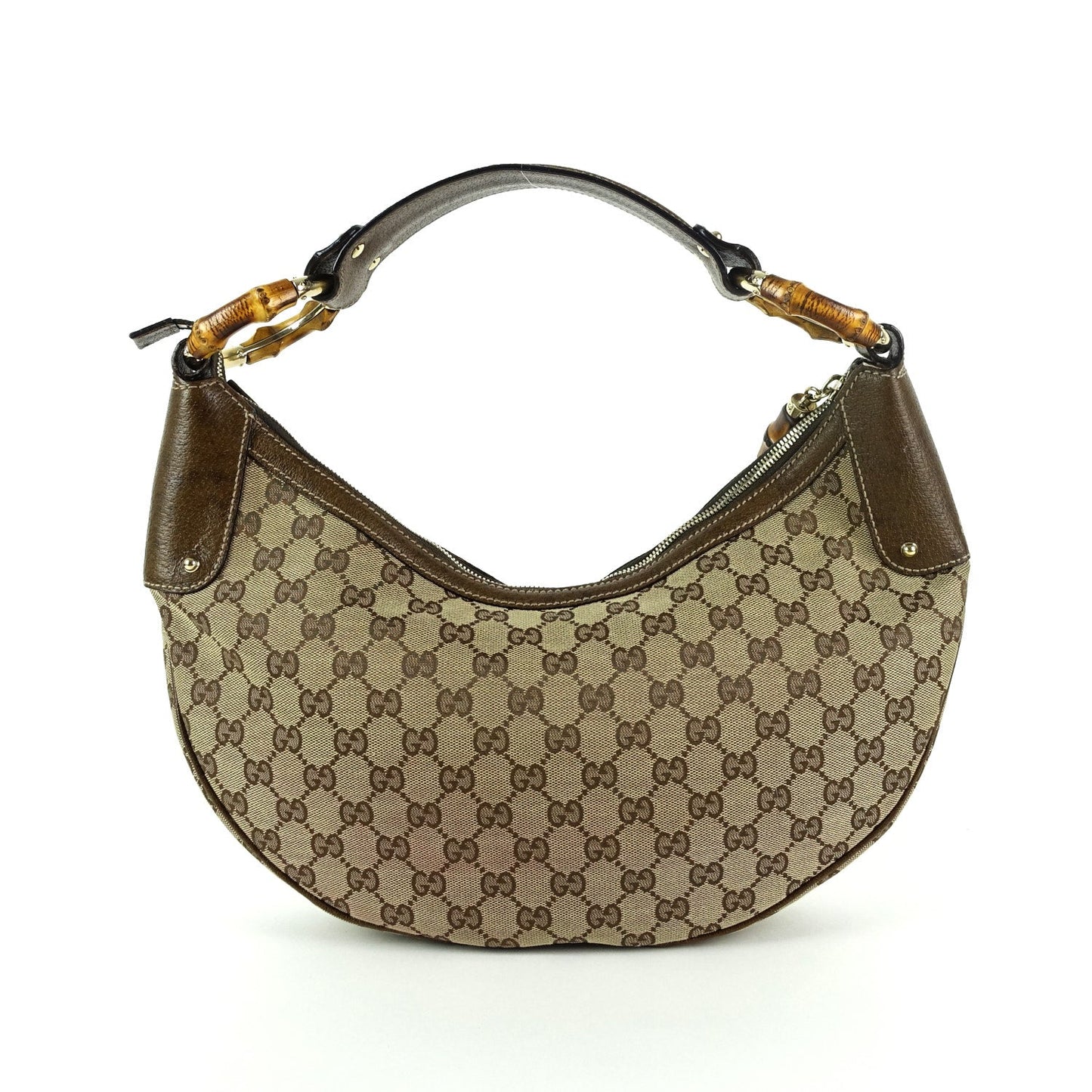Gucci Bamboo Rings Hobo Bag Canvas Monogram Jewelry