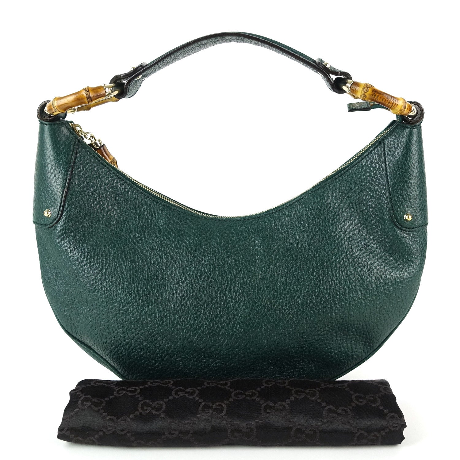 Gucci Bamboo Ring Hobo Bag Leather Jewelry