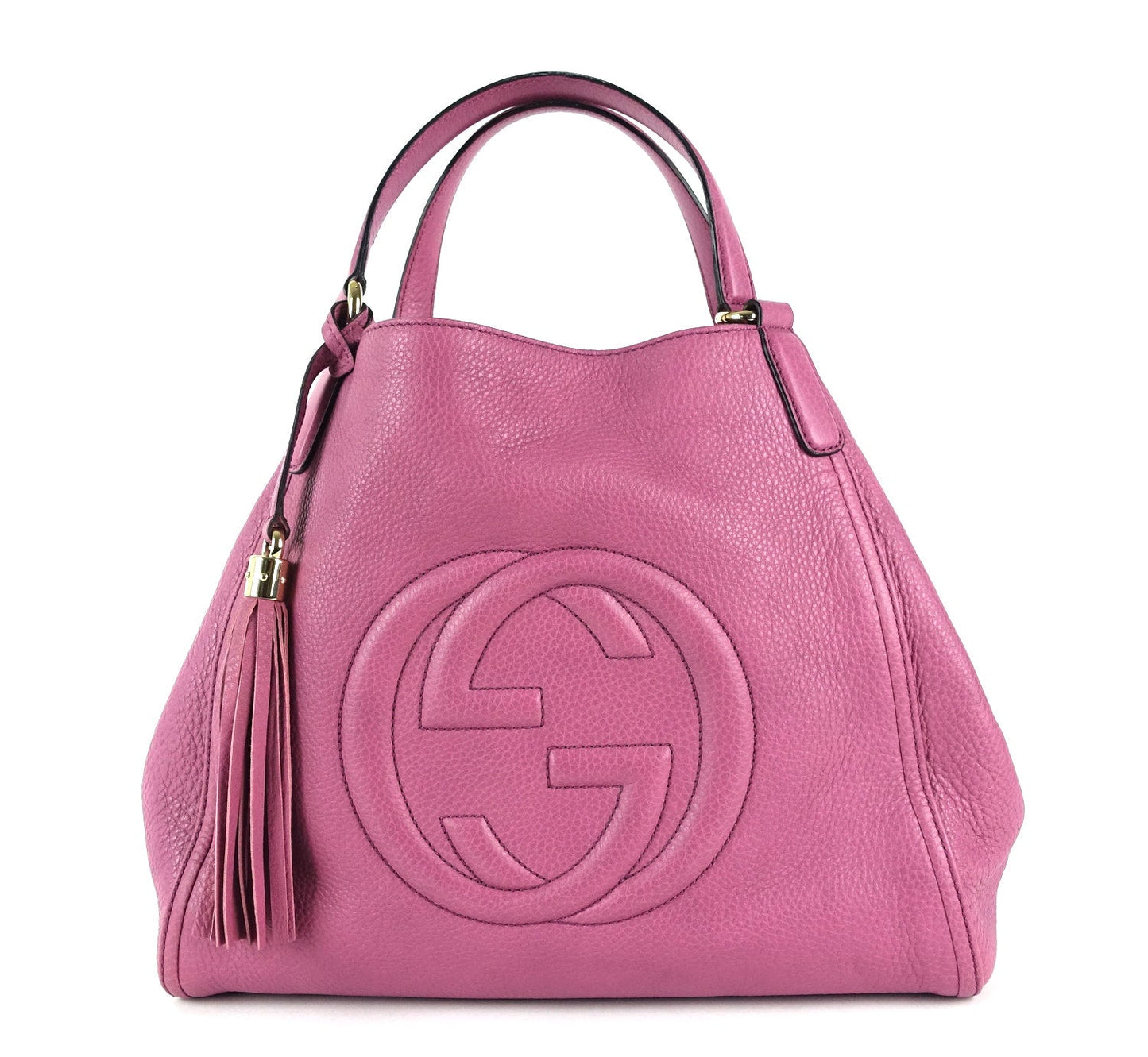 Gucci Soho Calf Tassel Bag Leather Tote Bag Tote Oc507