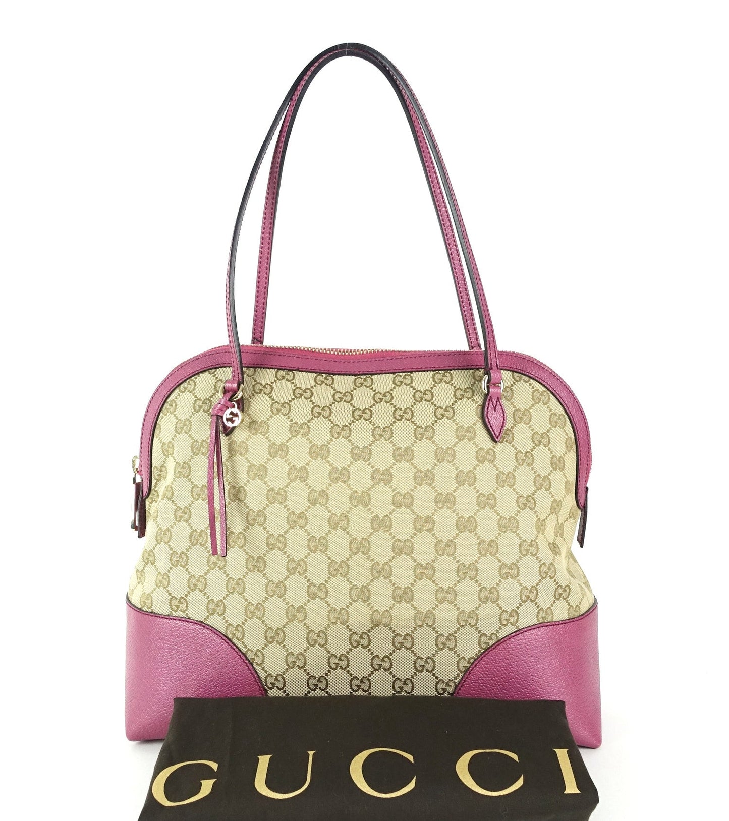 Gucci Bree Handbag Canvas Monogram Shoulder Bag