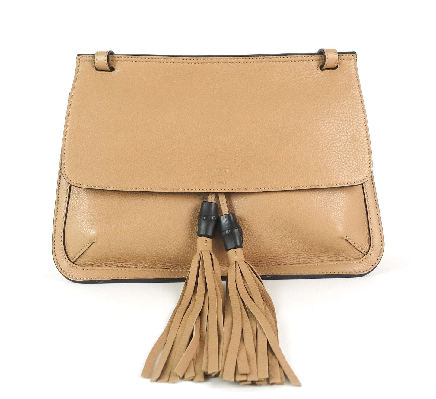Gucci Bamboo Daily Calf Bag Leather Flap Shoulder Bag Bag Oc515