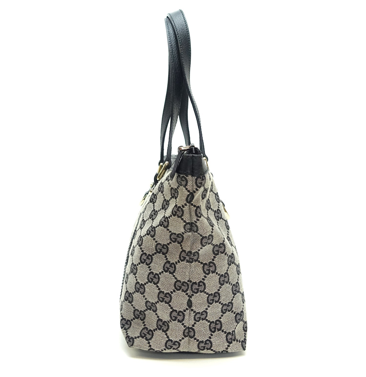 Gucci Abbey Zip Tote Bag Canvas Monogram