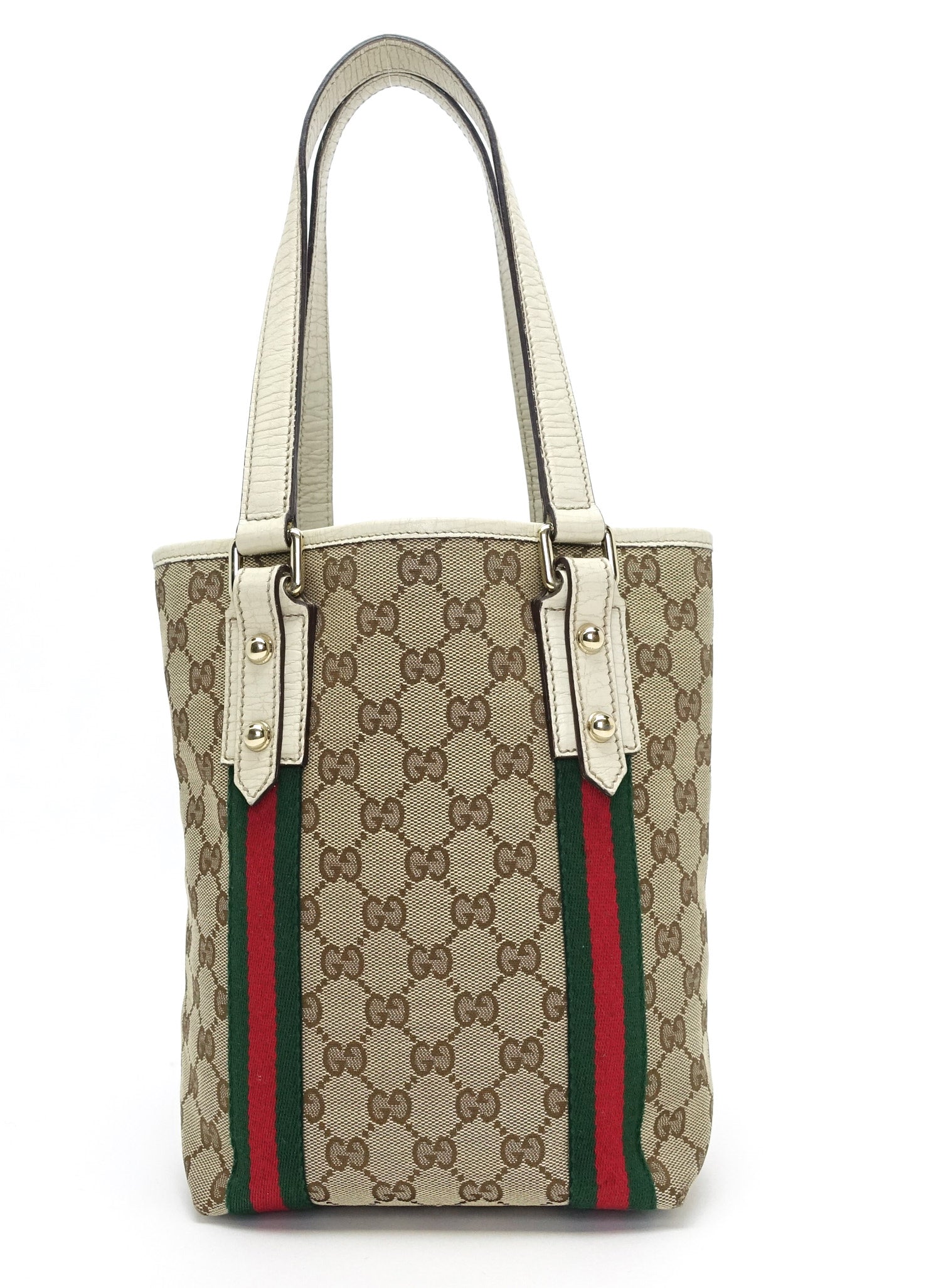 Gucci Jolicoeur Web Bag Canvas Monogram Bucket Bag