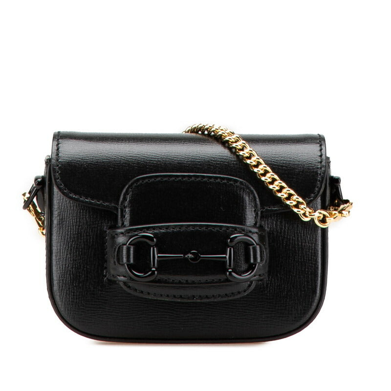 Gucci Horsebit Pvc Shoulder Bag Leather Mini