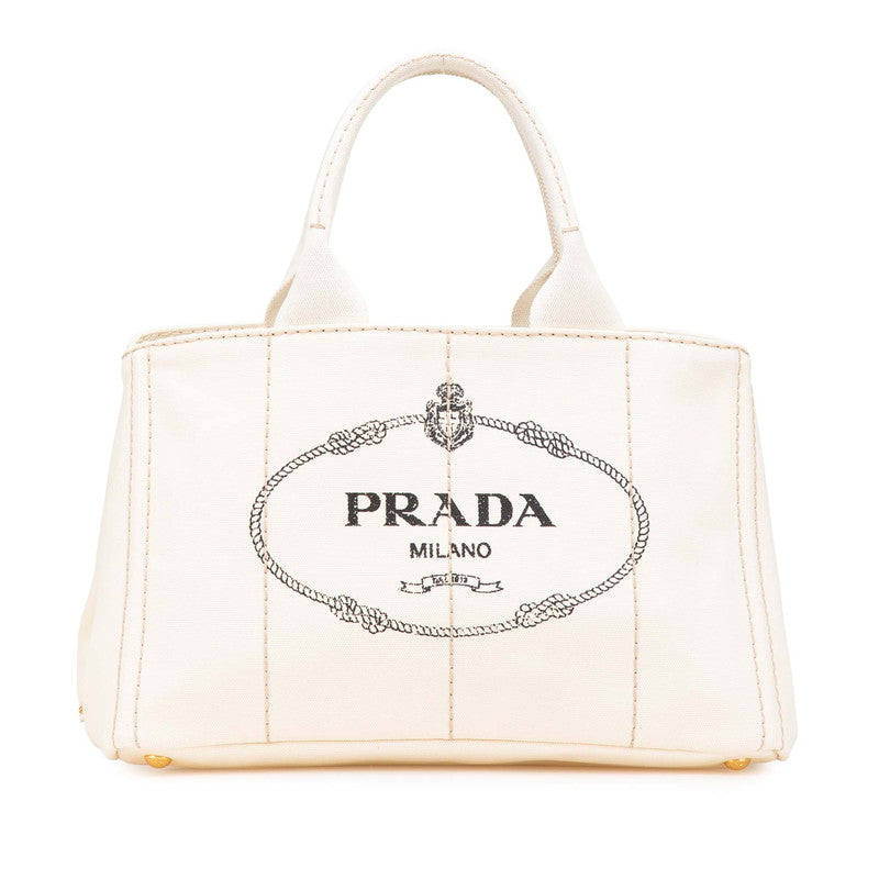 Prada Canapa Tote Bag Canvas Tote Bag 1