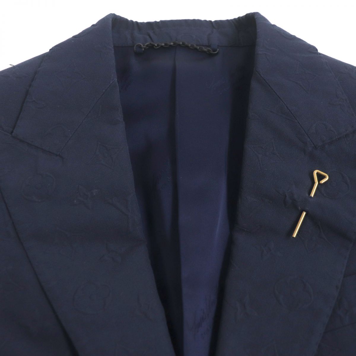 Louis Vuitton tailored jacket Nylon Cotton Navy Apparel