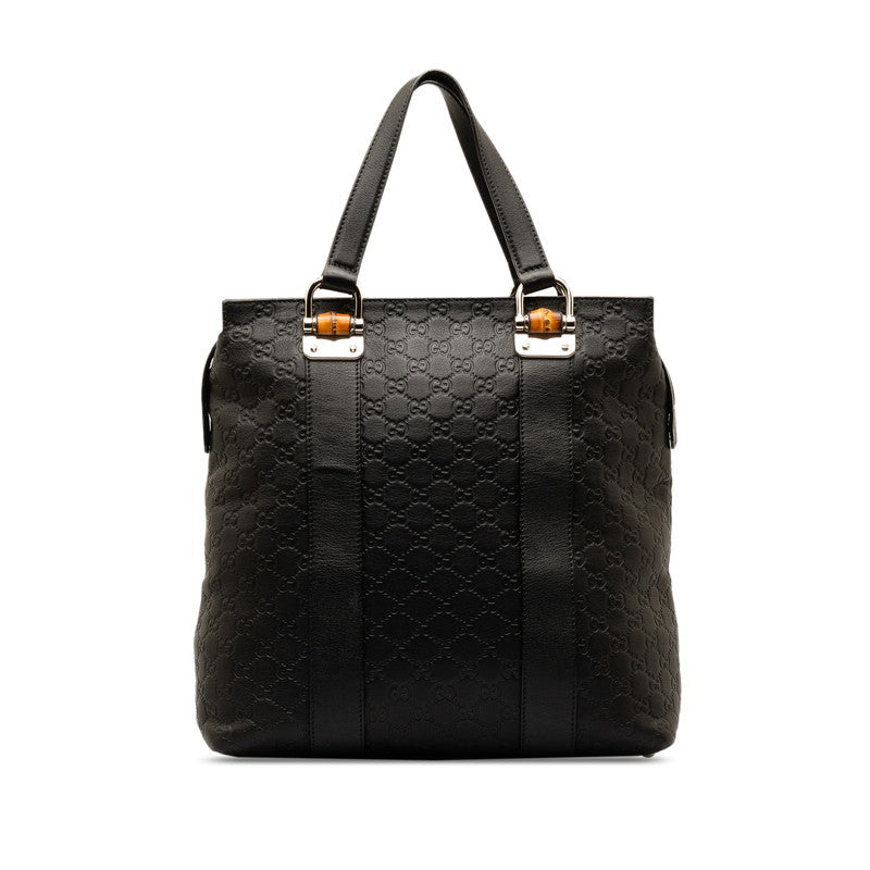 Gucci Bamboo ssima Tote Bag Leather