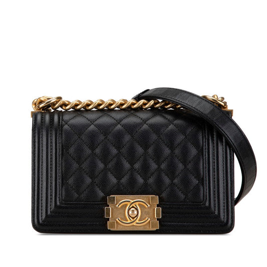 Chanel Boy Chanel Caviar 2WAY Shoulder Bag