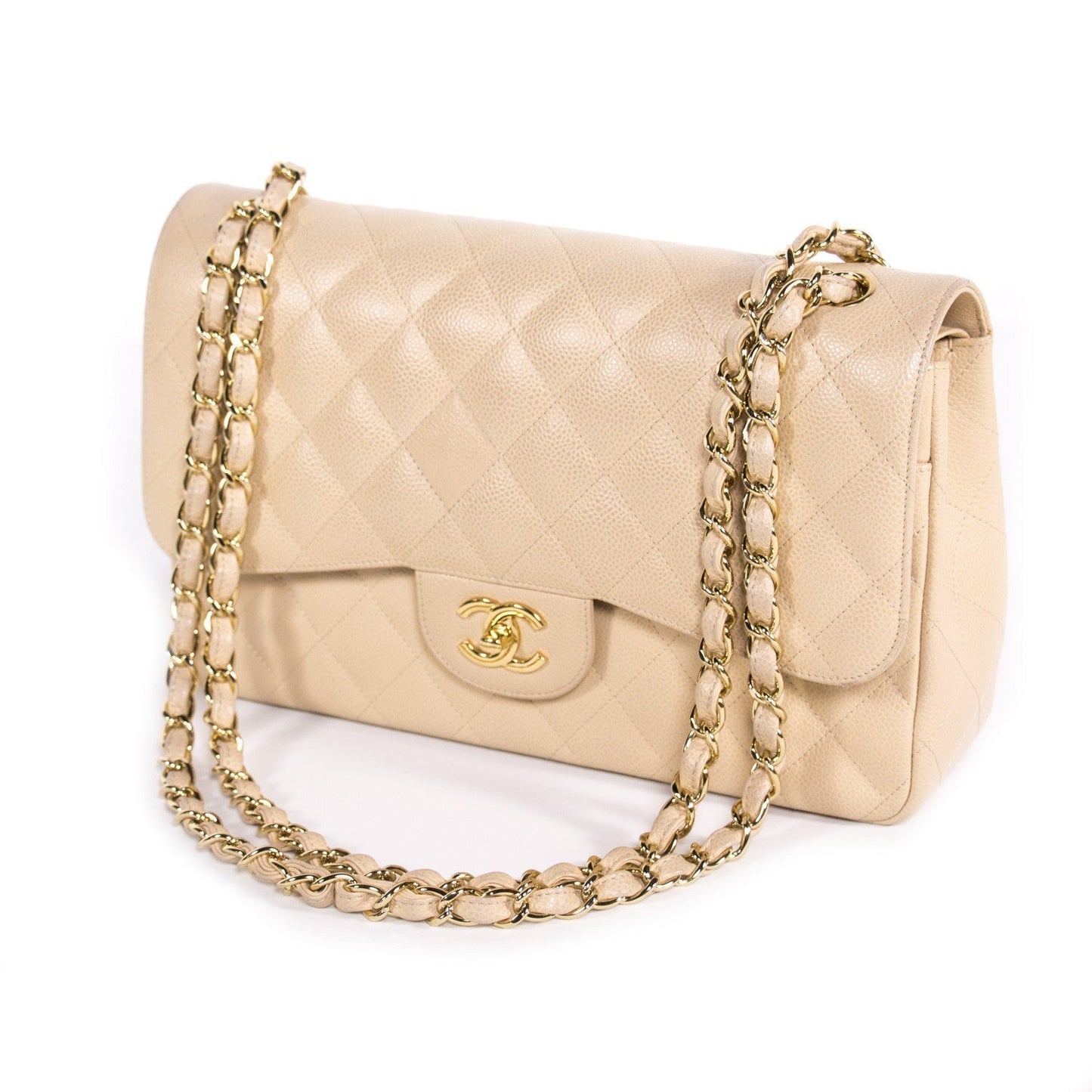 Chanel Caviar Classic Jumbo Double Flap Bag
