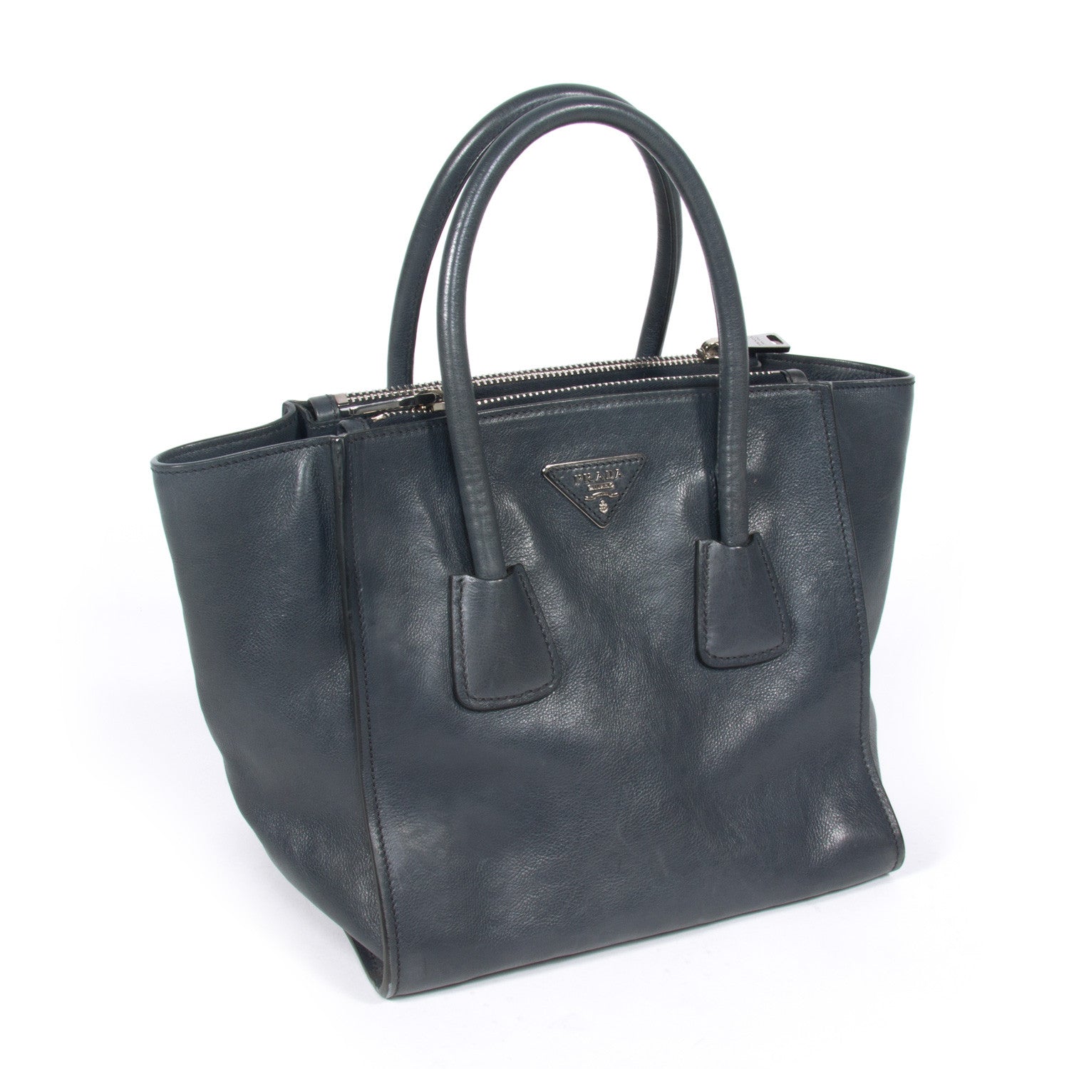 Prada Glace Calf Twin Tote Tote Bag