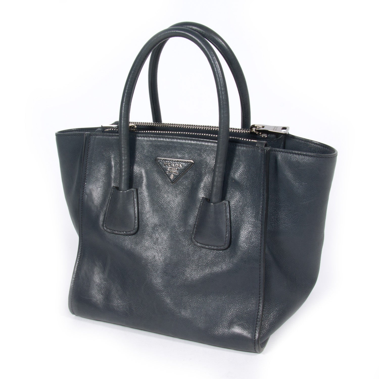 Prada Glace Calf Twin Tote Tote Bag