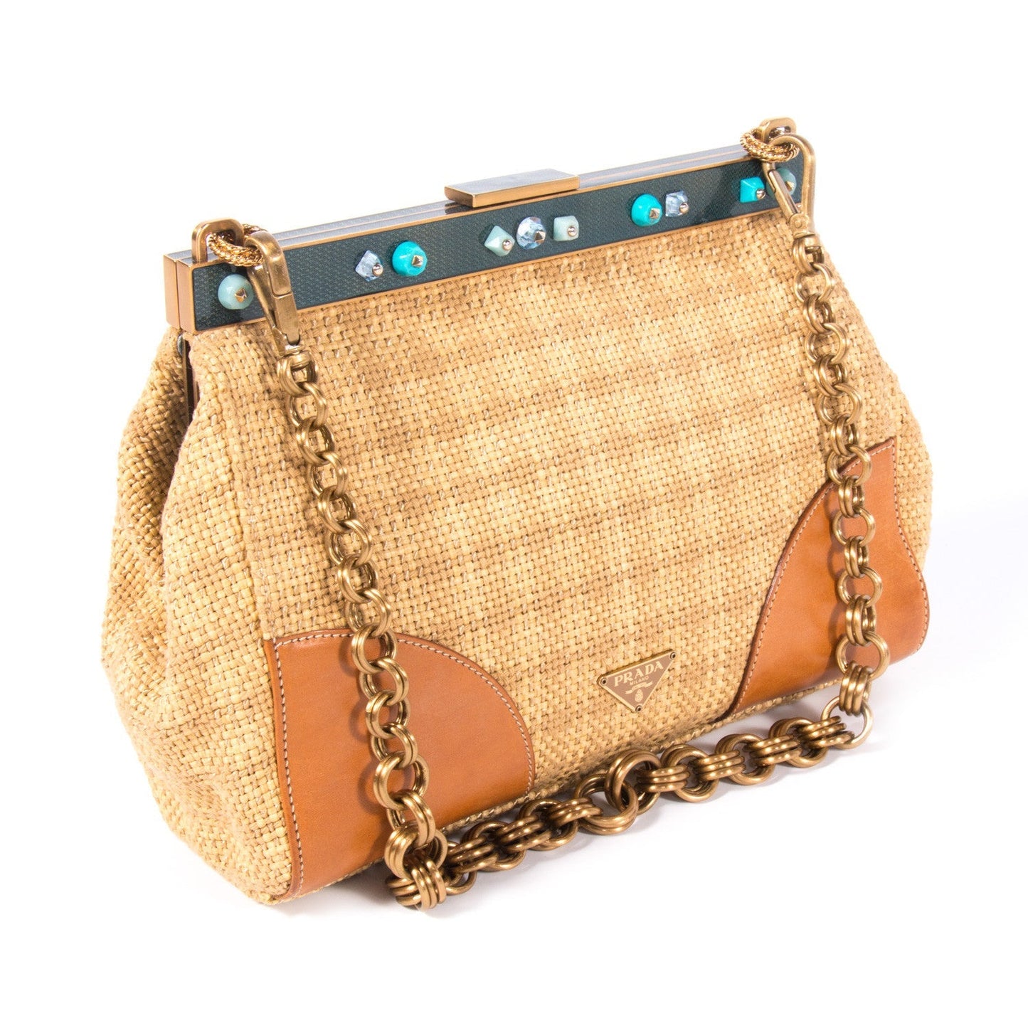Prada Paglia Cocco Bag Travel Bag