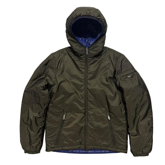 Prada Handbag Reversible Down Jacket Nylon