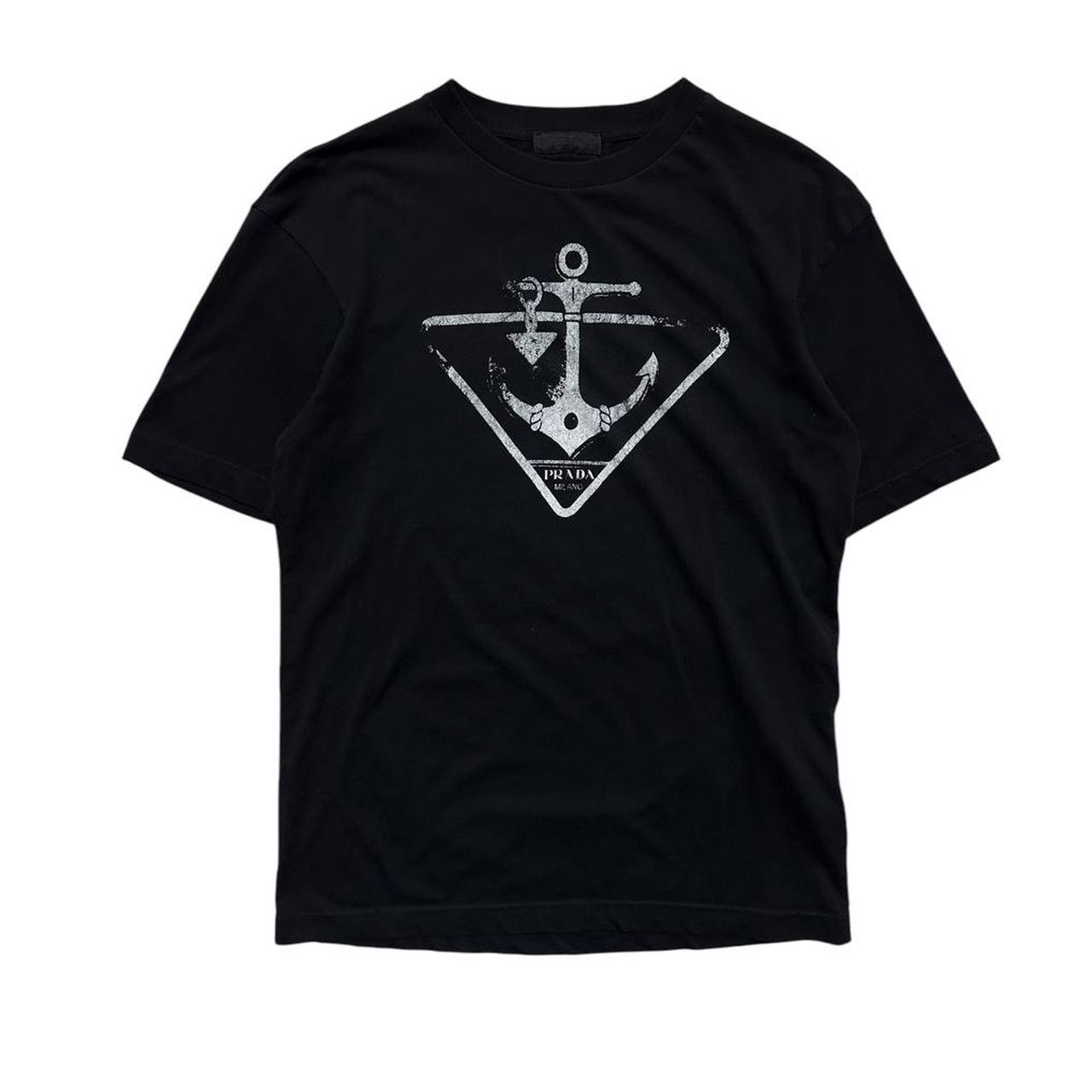 Prada Handbag Anchor T-Shirt Black