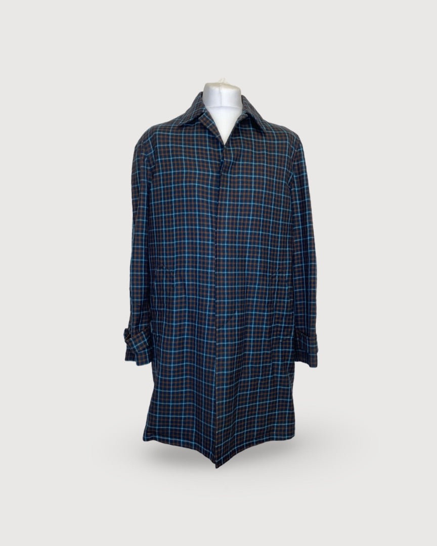 Prada Handbag Long Coat, L Navy
