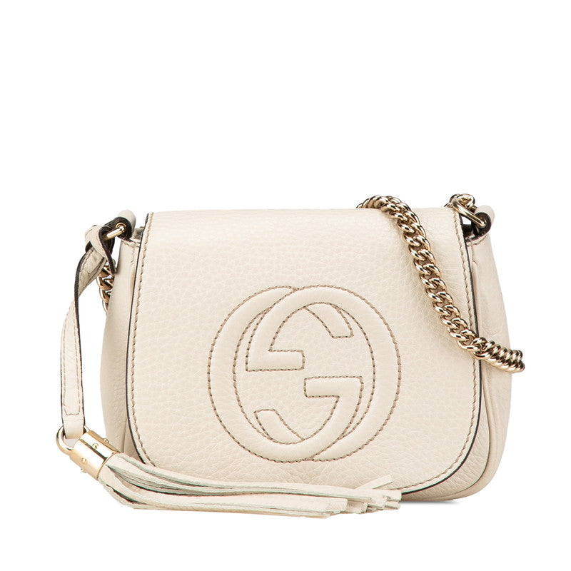 Gucci Soho Interlocking Shoulder Bag Leather Bag 3