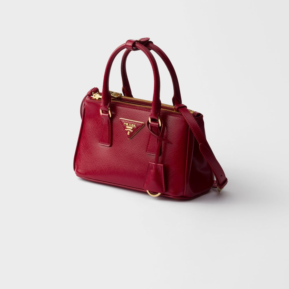 Prada Galleria Bag Leather Patent Saffiano Travel Bag Pr 2511 0496
