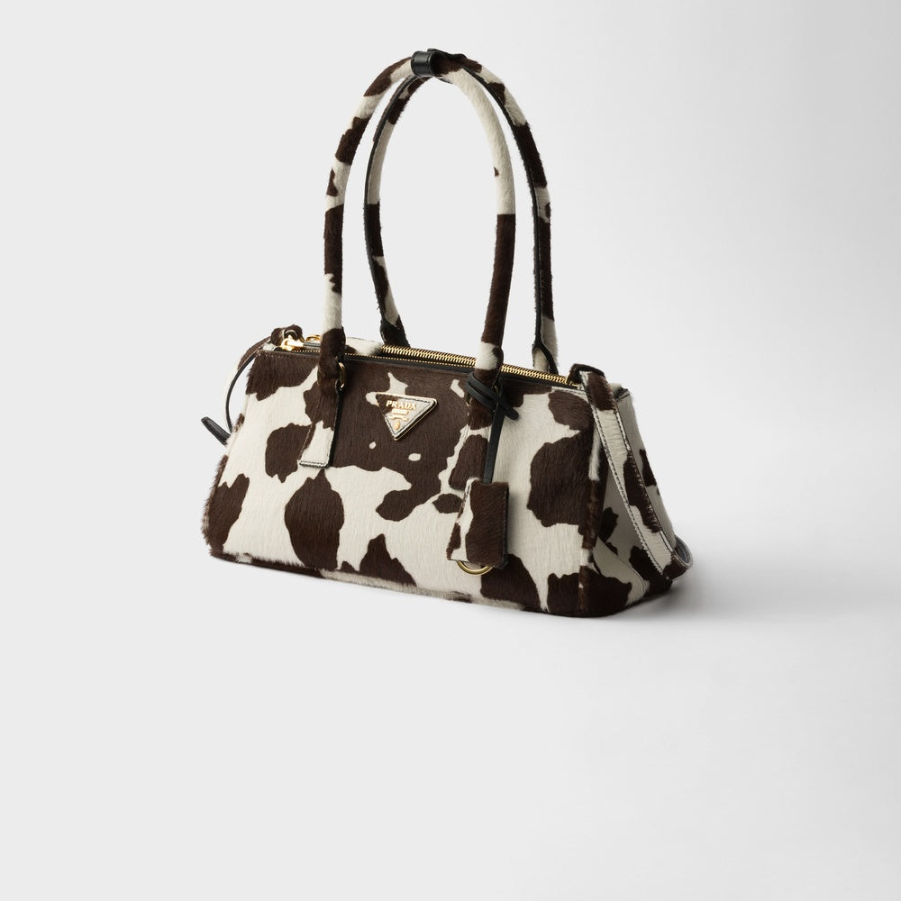 Prada Galleria Printed Bag Leather Medium Travel Bag