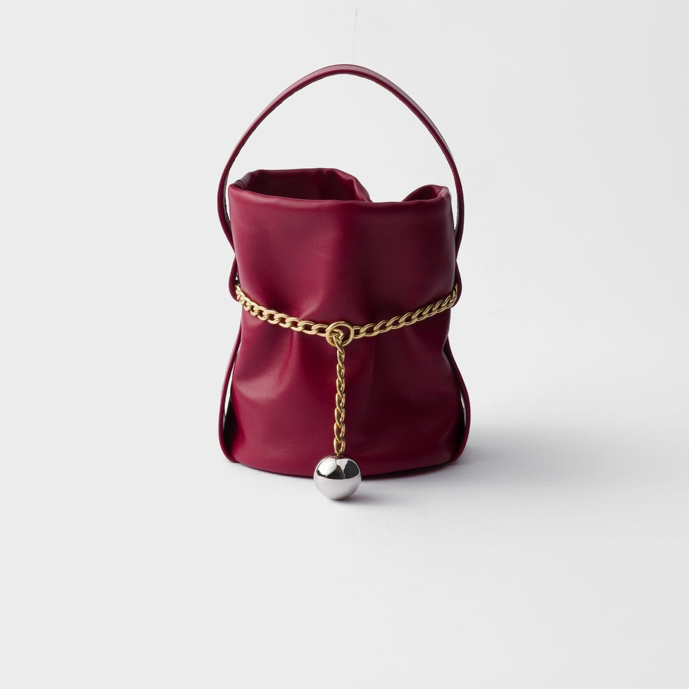 Prada Petit Sac Nappa Bag Leather Mini Bucket Bucket Bag
