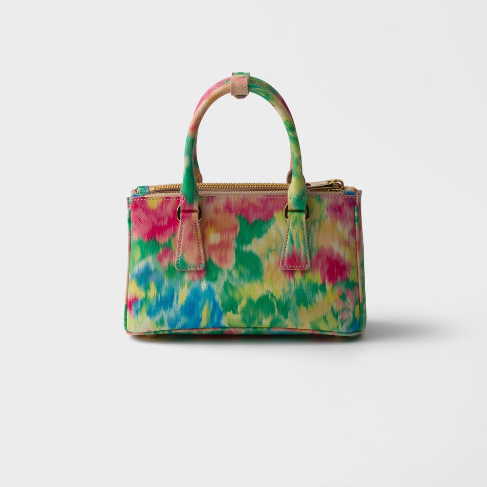Prada Galleria Printed Bag Leather Saffiano Mini Travel Bag Pr 2511 0554