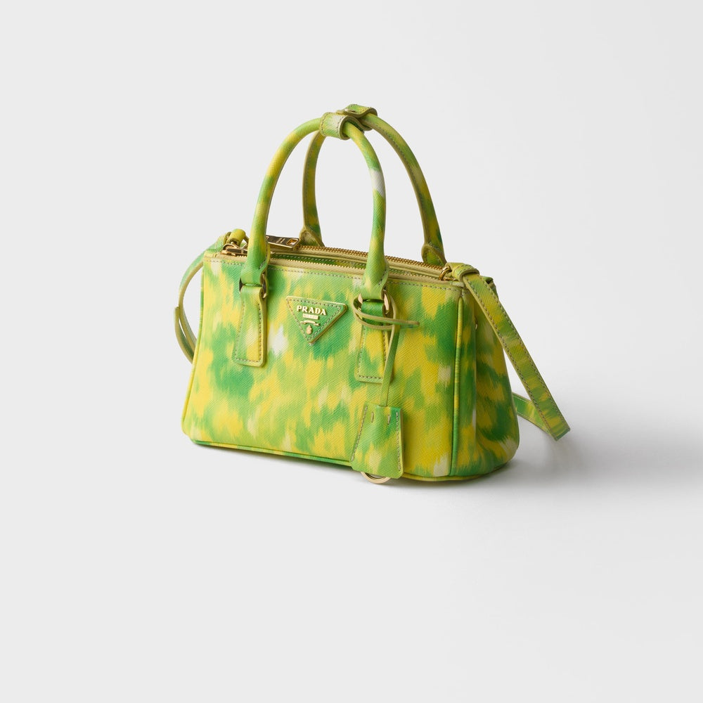 Prada Galleria Printed Bag Leather Saffiano Mini Travel Bag