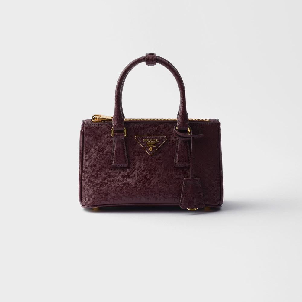 Prada Galleria Bag Leather Saffiano Mini Travel Bag Pr 2511 0556
