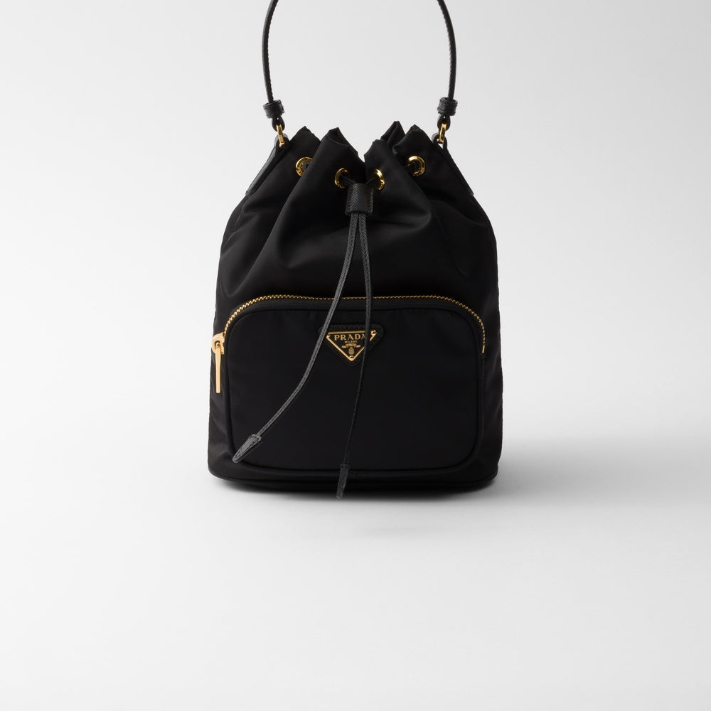 Prada Duet Re Bag Nylon Bucket Bucket Bag Pr 2511 0563