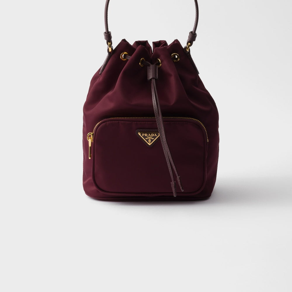Prada Duet Re Bag Nylon Bucket Bucket Bag