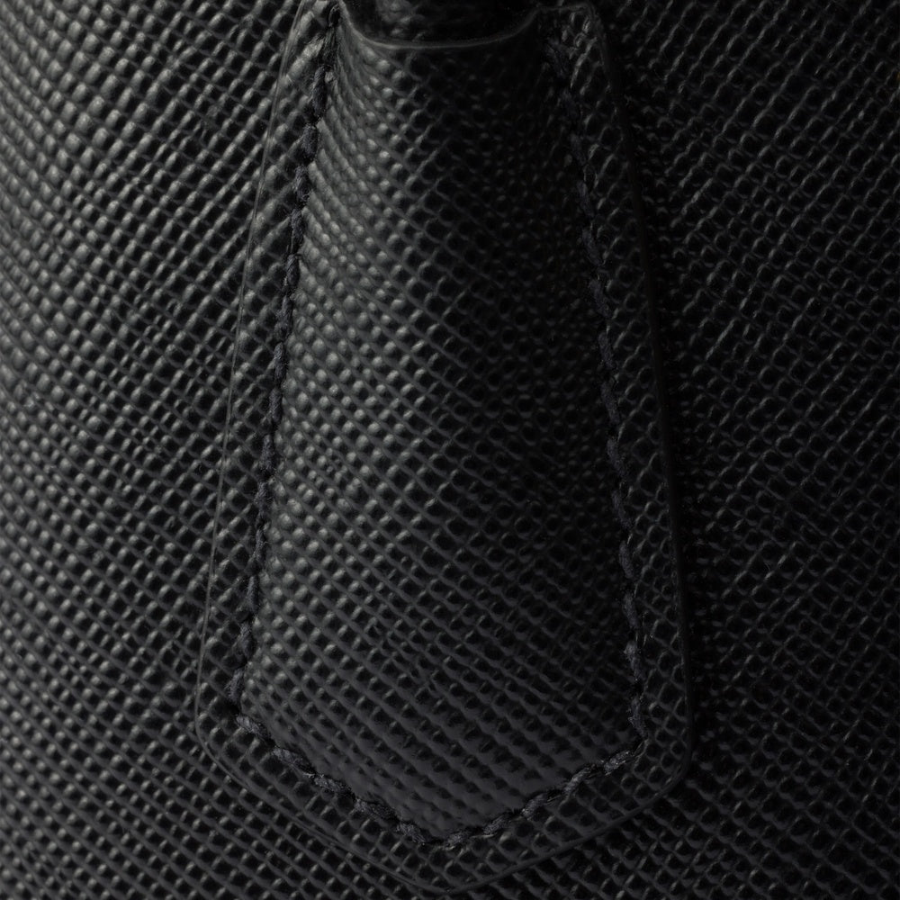 Prada Double Bag Leather Saffiano Small Travel Bag
