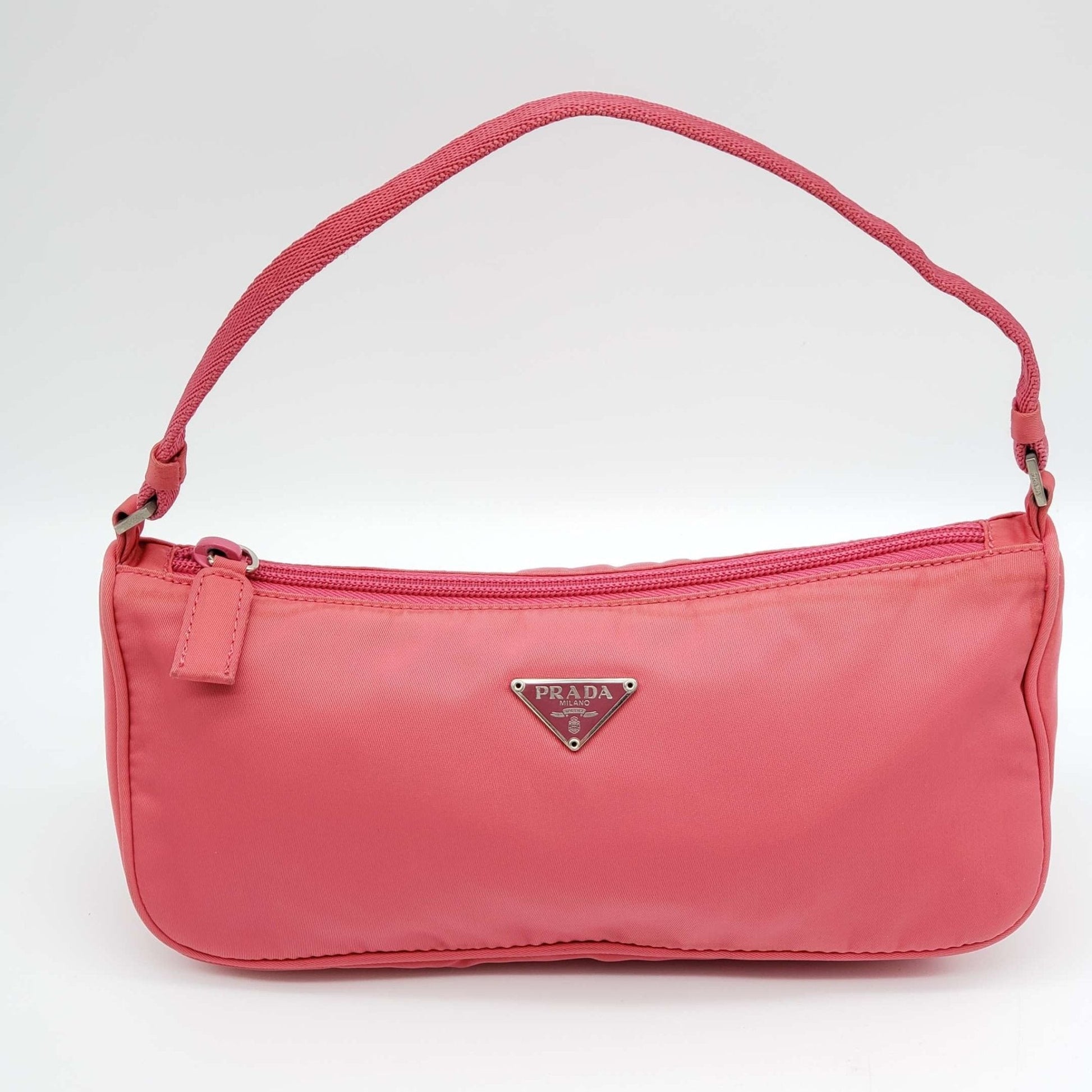 Prada Accessories Hand Bag Nylon Pink Travel Bag