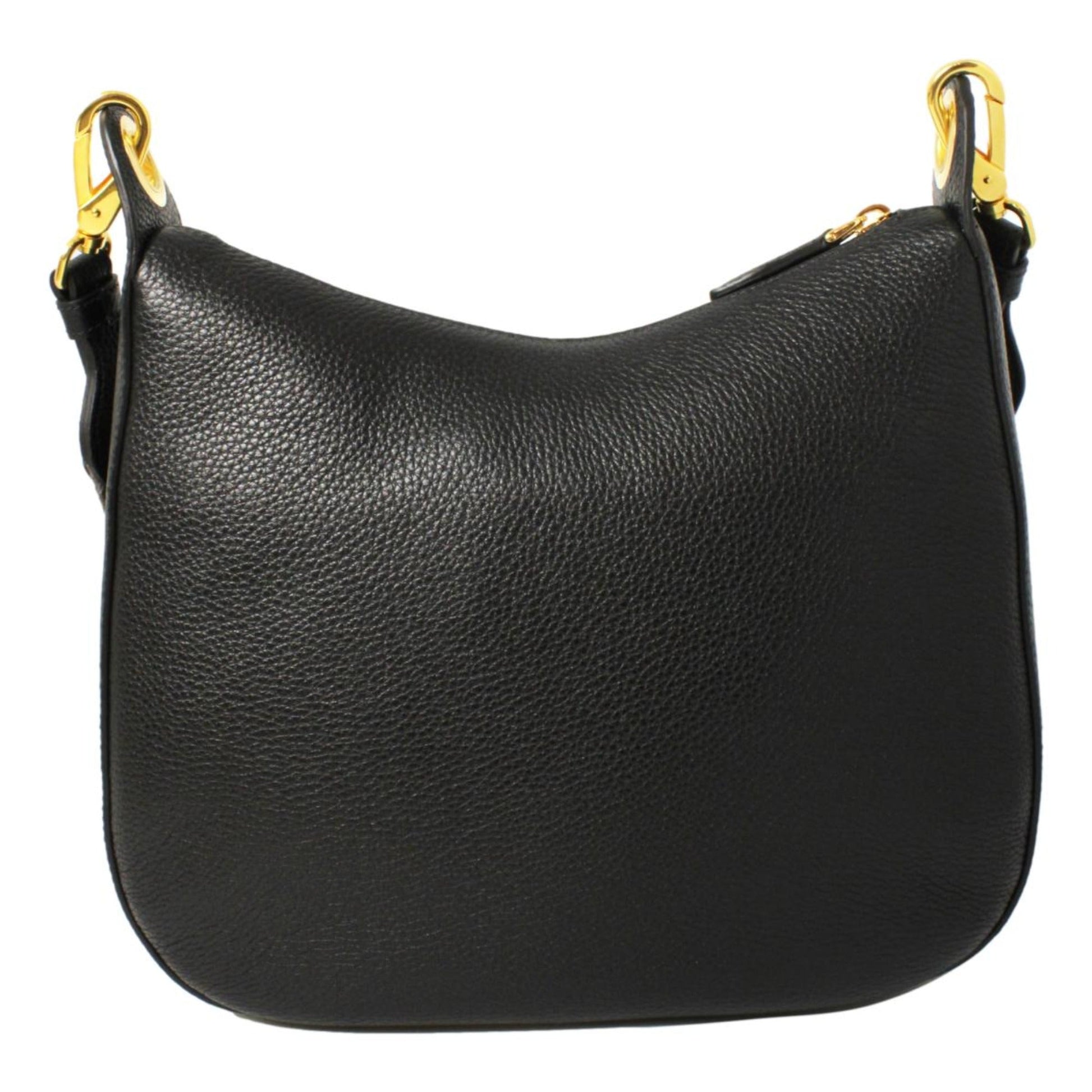 Prada Phenix Web Stripe Strap Crossbody Leather Vitello Black Crossbody Bag