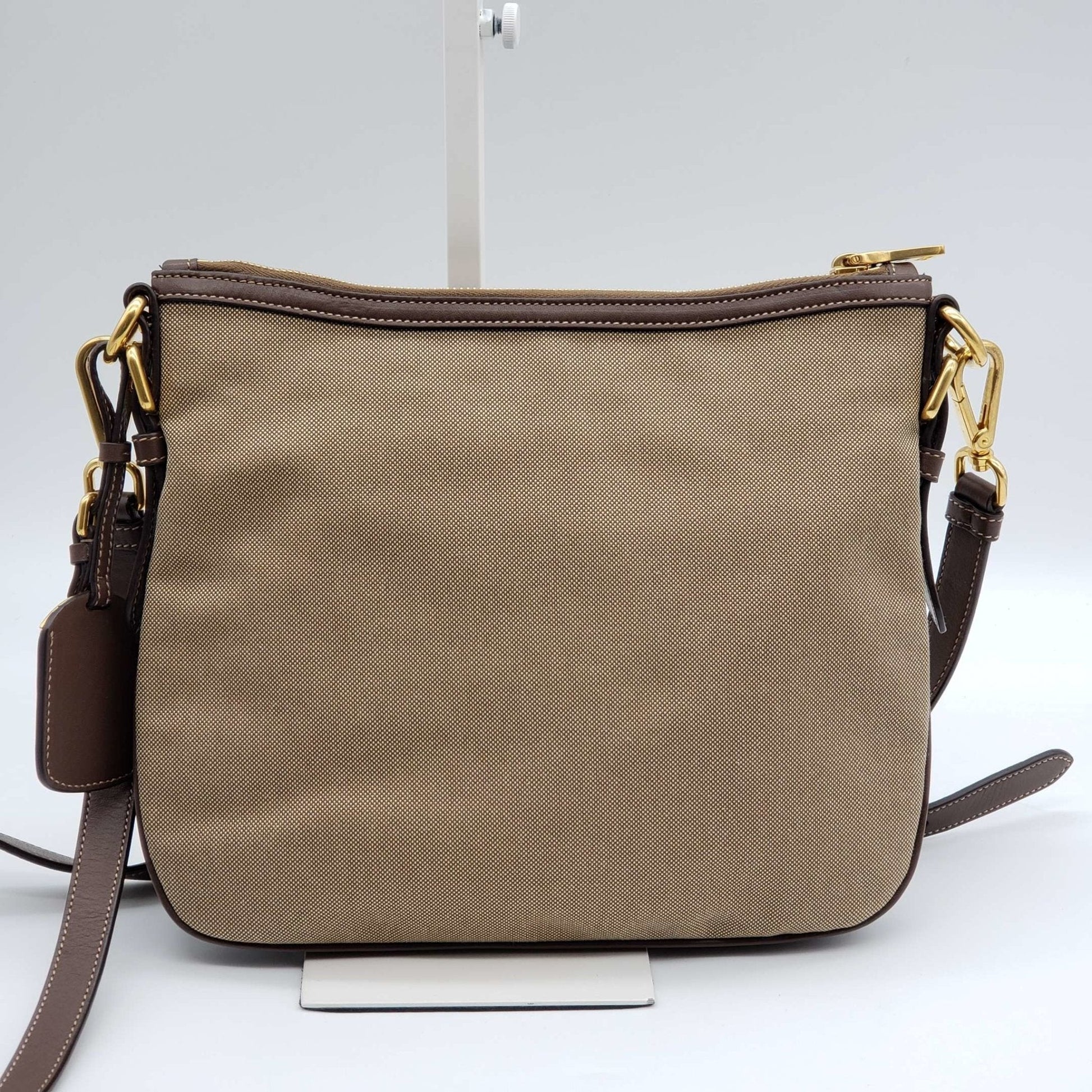 Prada And Crossbody Bag Leather Canvas