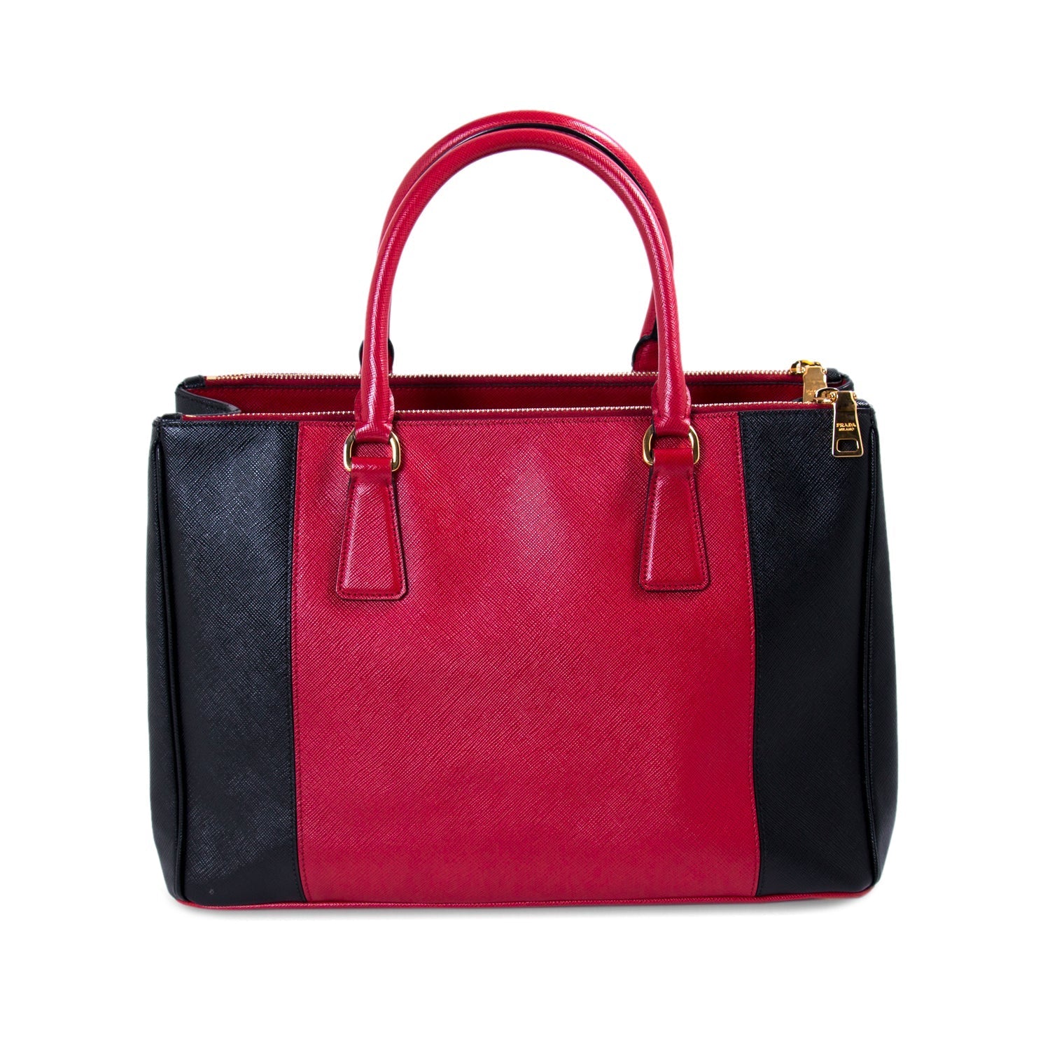 Prada Galleria Double Tote Bag Zip