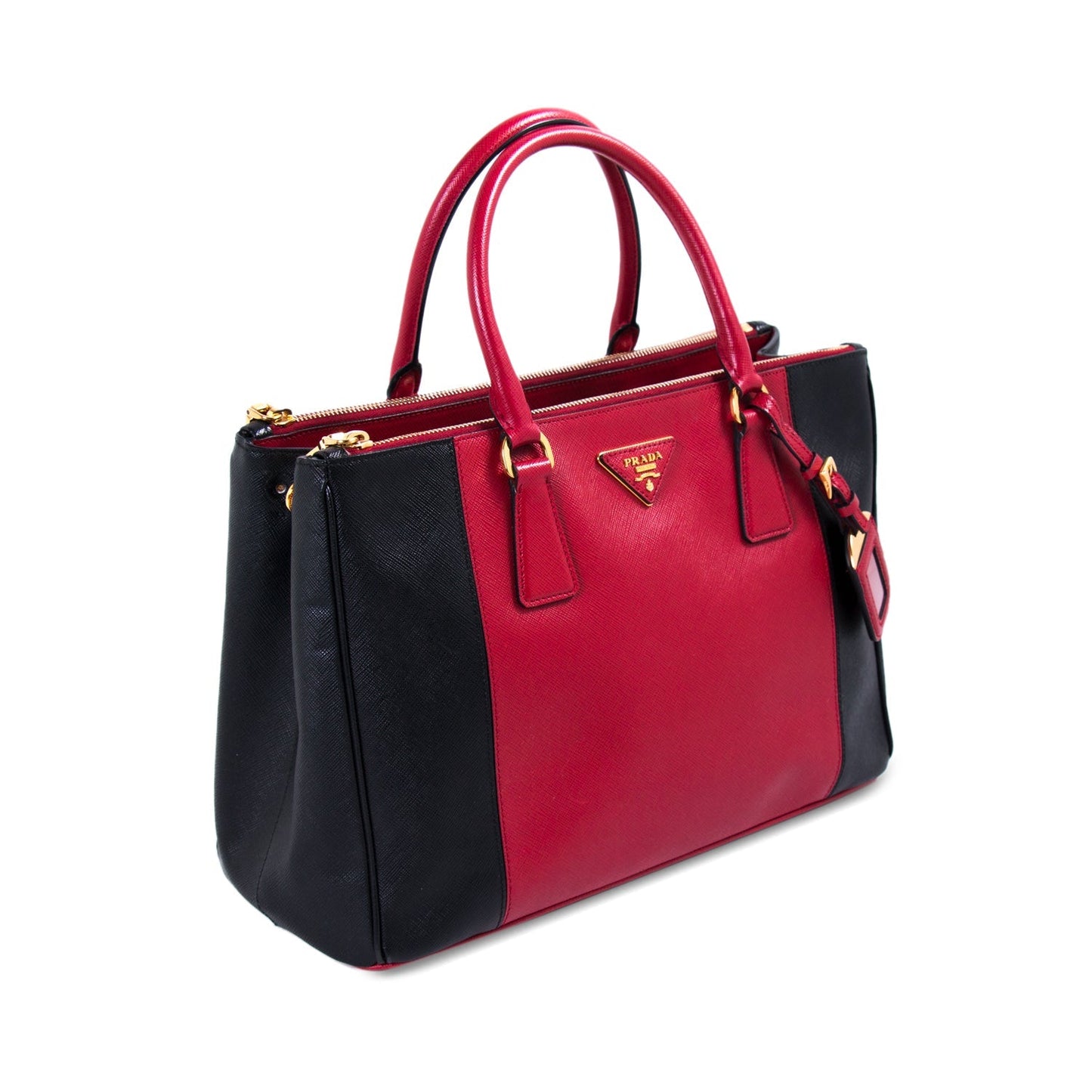 Prada Galleria Double Tote Bag Zip