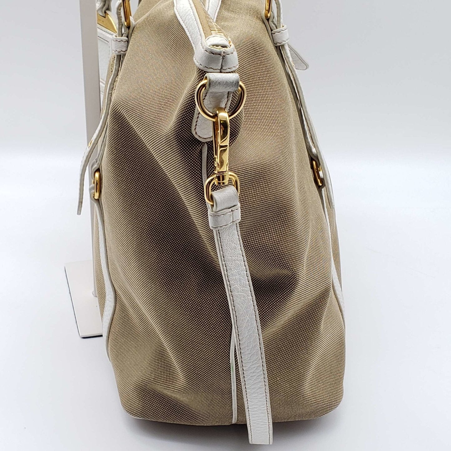 Prada Jacquard Shoulder Bag Logo