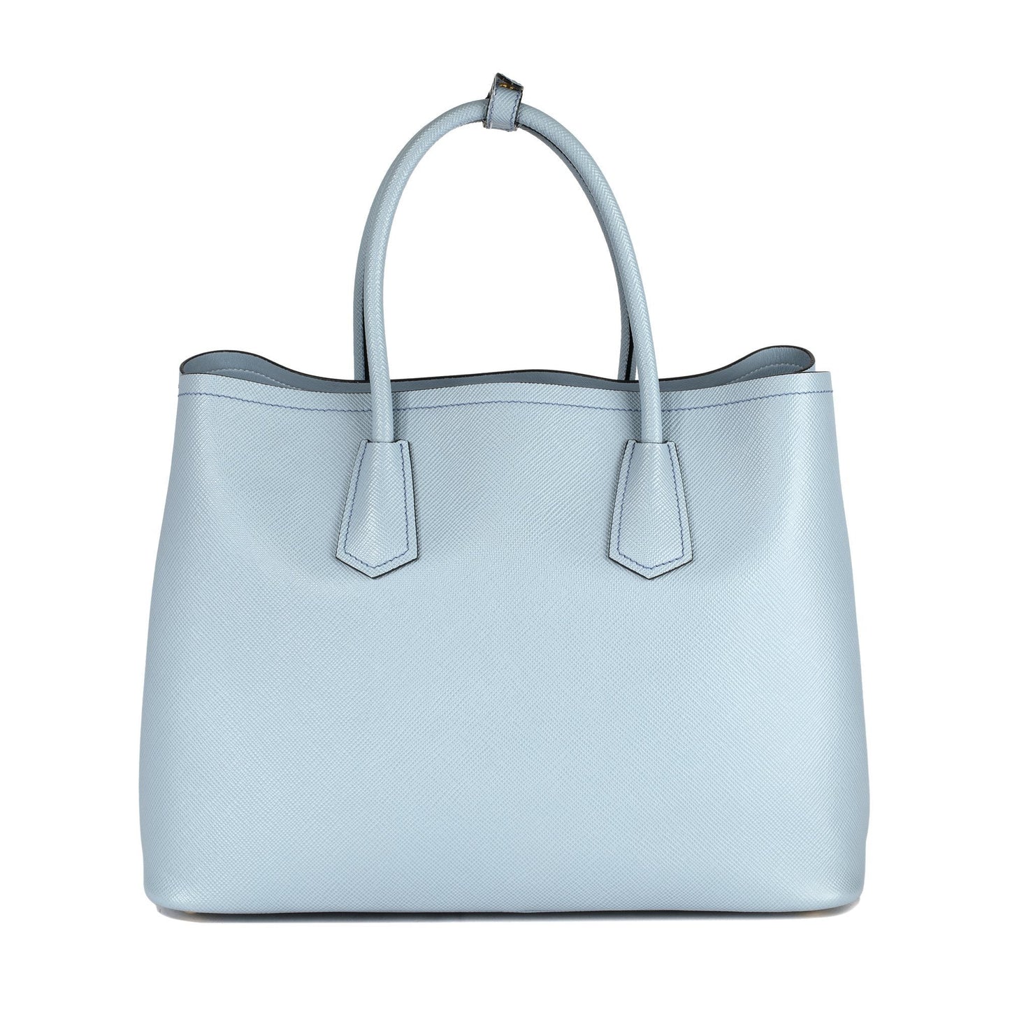 Prada Saffiano Cuir Double Tote Handbag Large Tote Bag