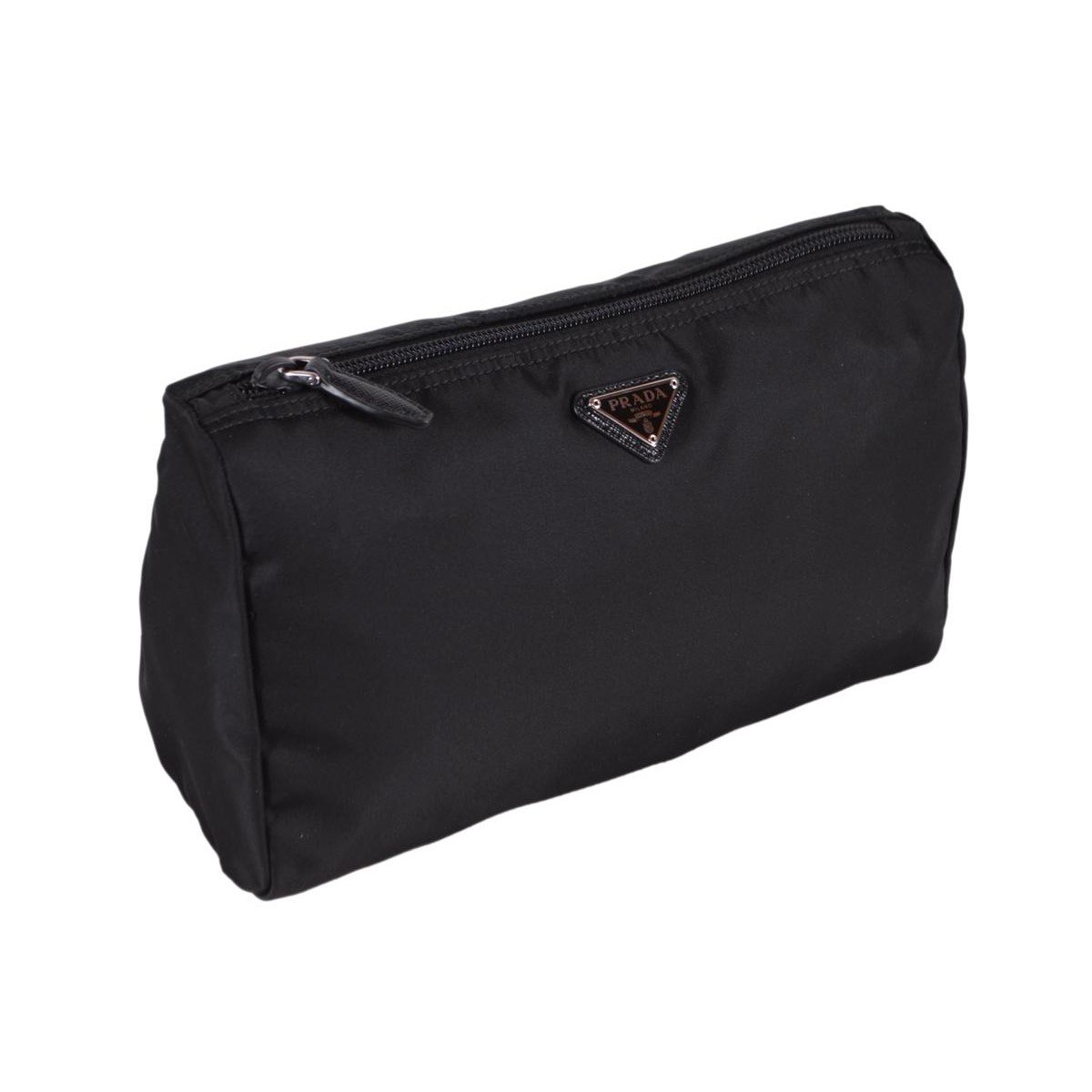 Prada Necessaire Tessuto Toiletry Case Luxury Handbag Nylon Black Small Travel Bag