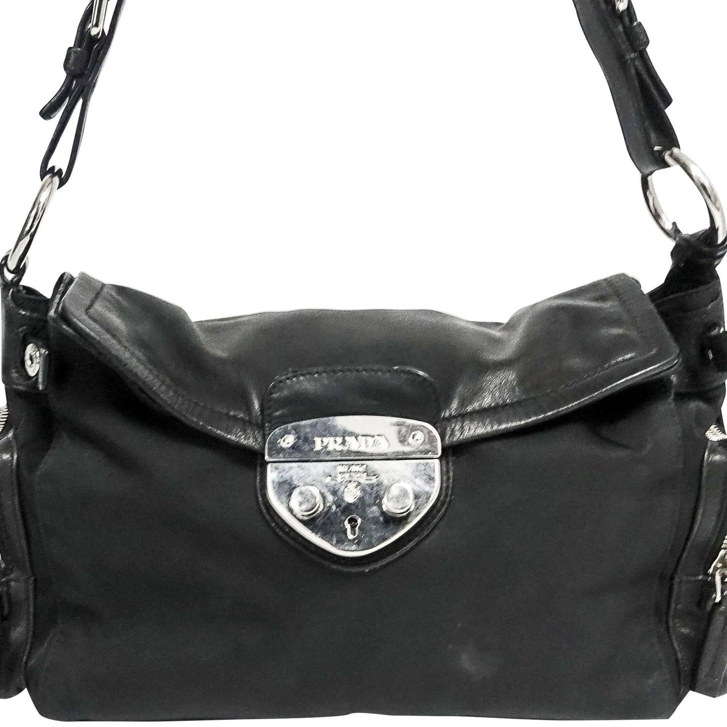 Prada Royal Calf Easy Side Pocket Bag Travel Bag