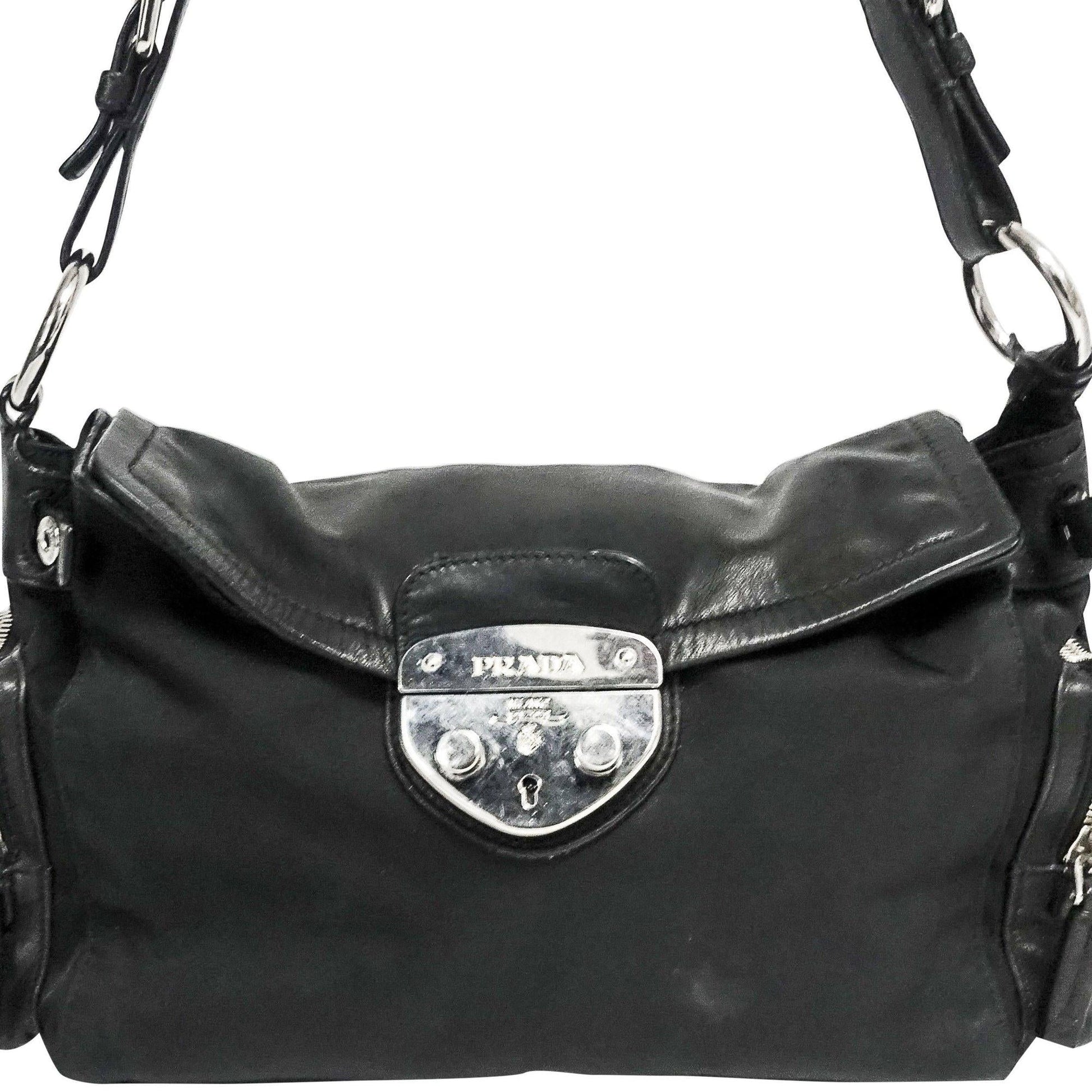 Prada Royal Calf Easy Side Pocket Bag Travel Bag