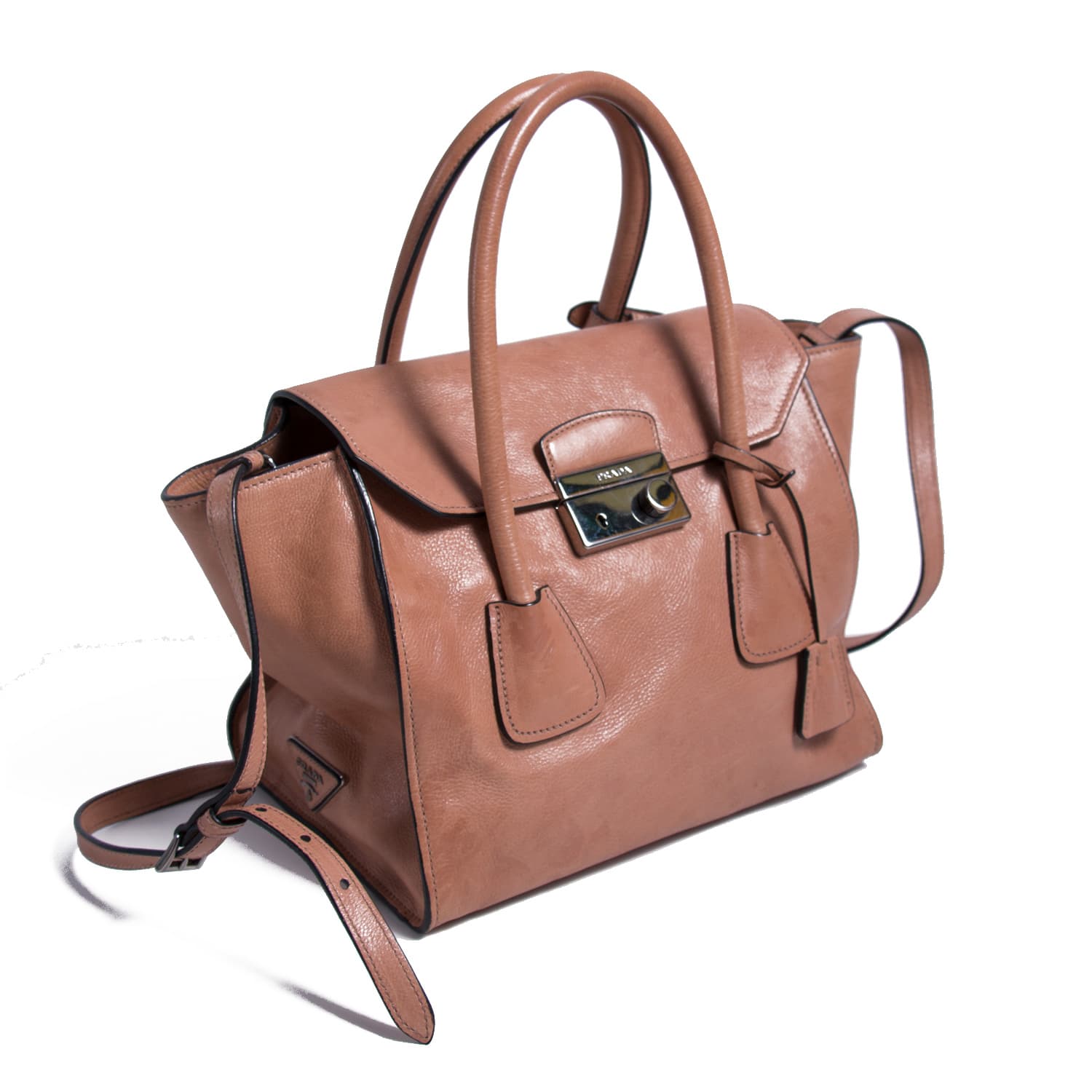 Prada Calf Twin Tote Bag