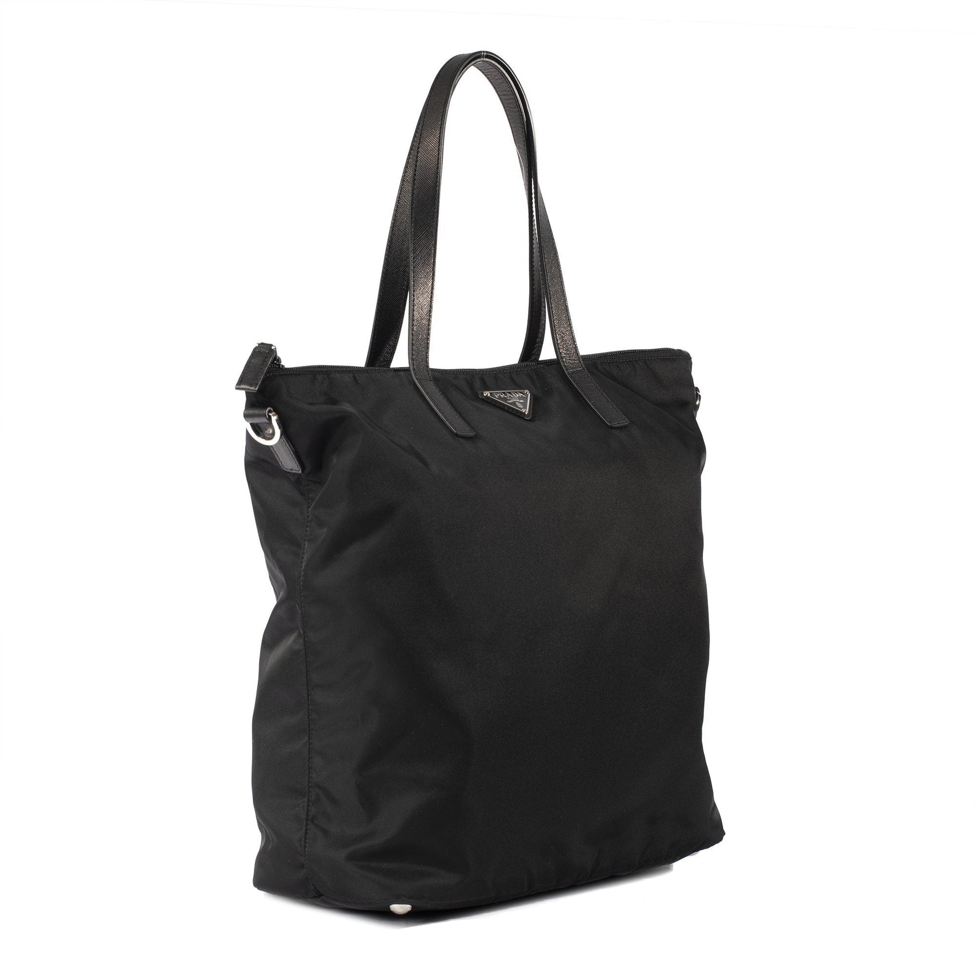 Prada Tessuto Two Way Tote Handbag Nylon Tote Bag