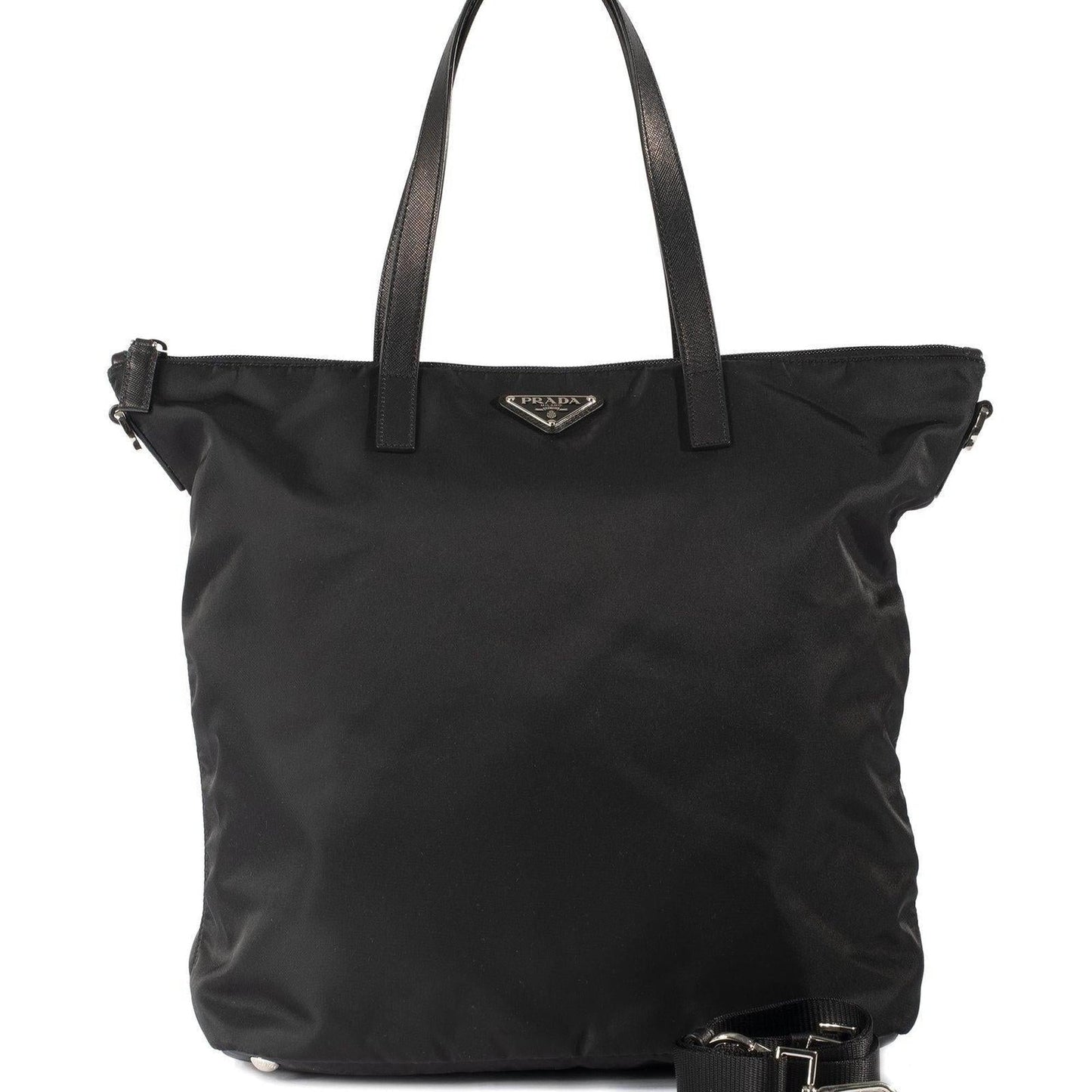 Prada Tessuto Two Way Tote Handbag Nylon Tote Bag