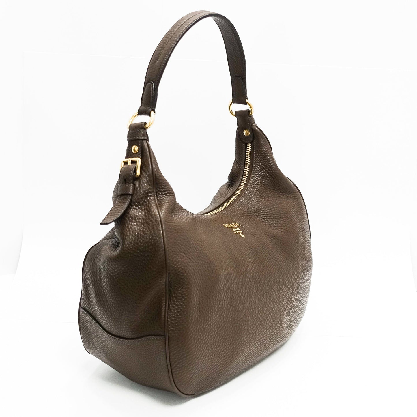 Prada Vitello Daino Sacca Bruciato Handbag Travel Bag