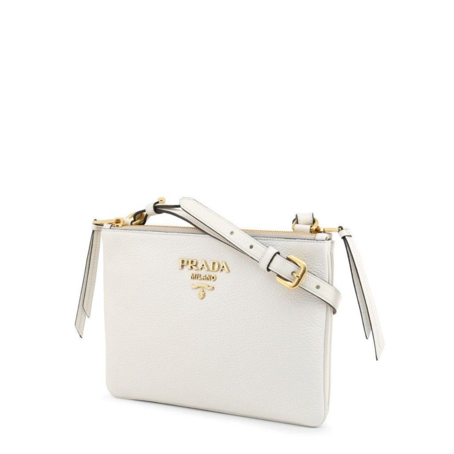 Prada Phenix Crossbody Bag Leather Vitello White
