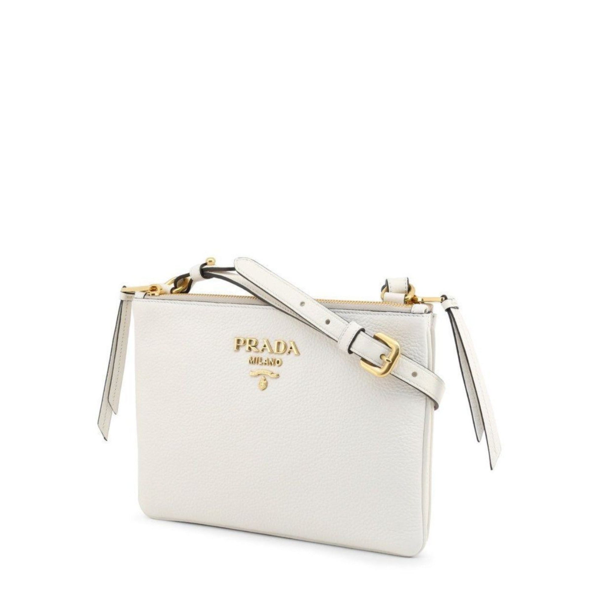 Prada Phenix Crossbody Bag Leather Vitello White