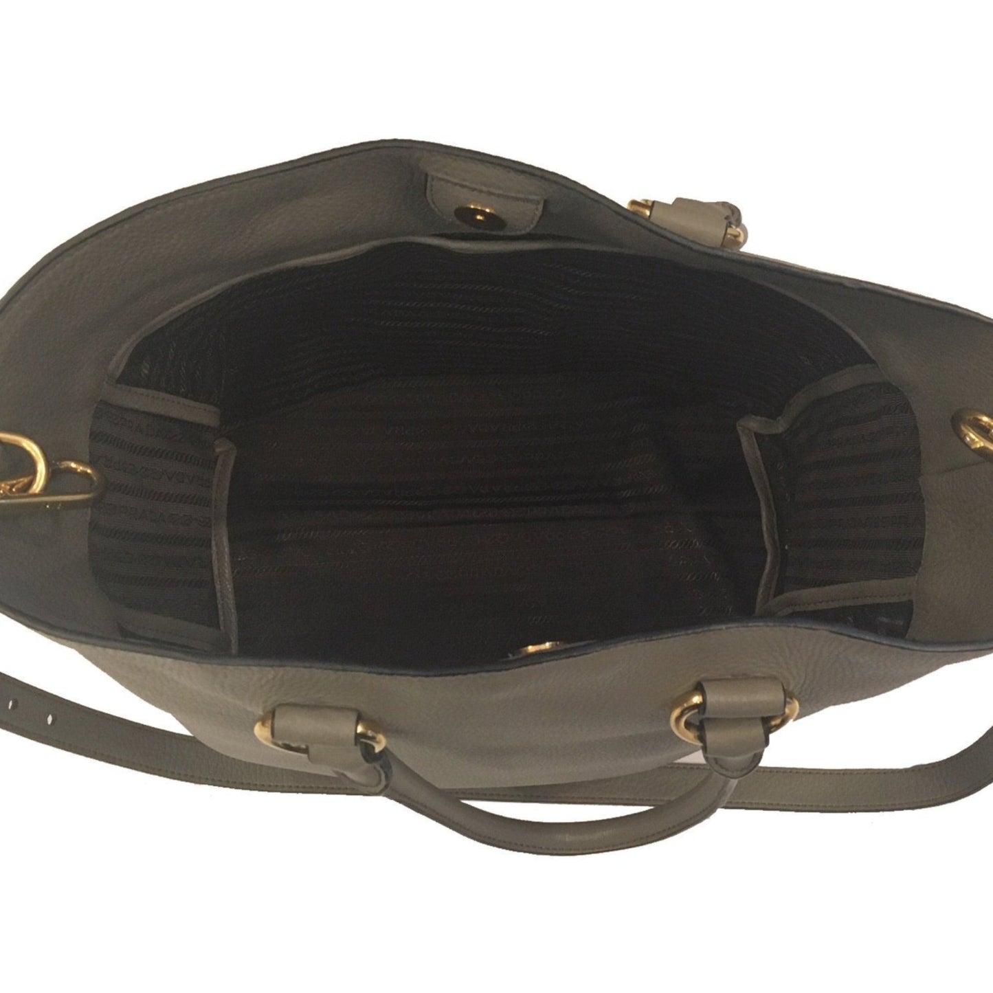Prada Phenix Shopping Tote Bag Vitello Gray
