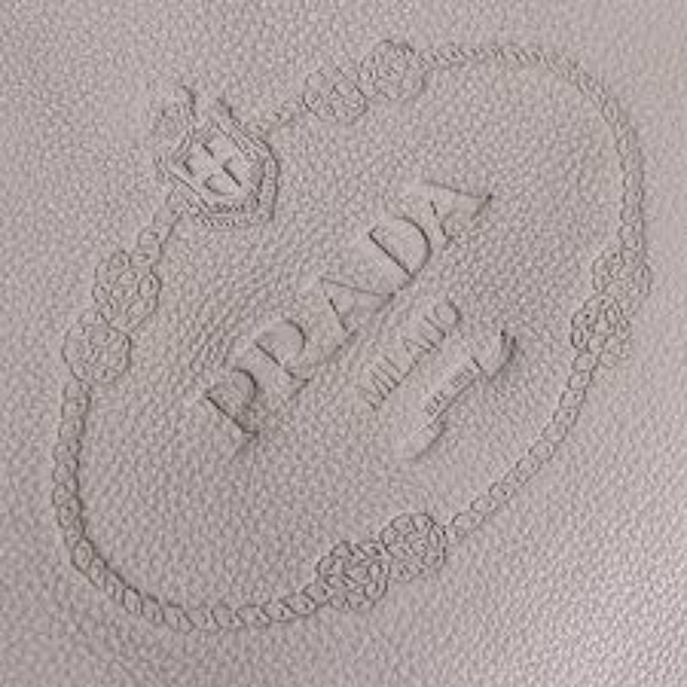 Prada Phenix Grey Hobo Tote Bag Leather Vitello Gray