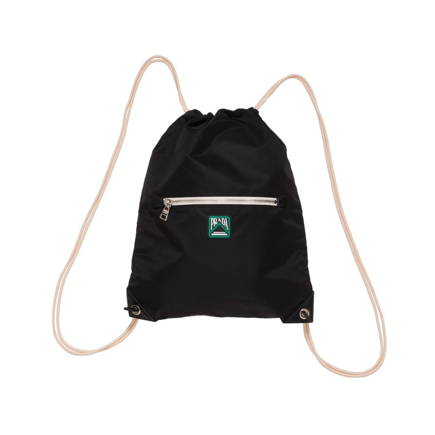 Prada Zaino Tessuto Drawstring Backpack Nylon Black