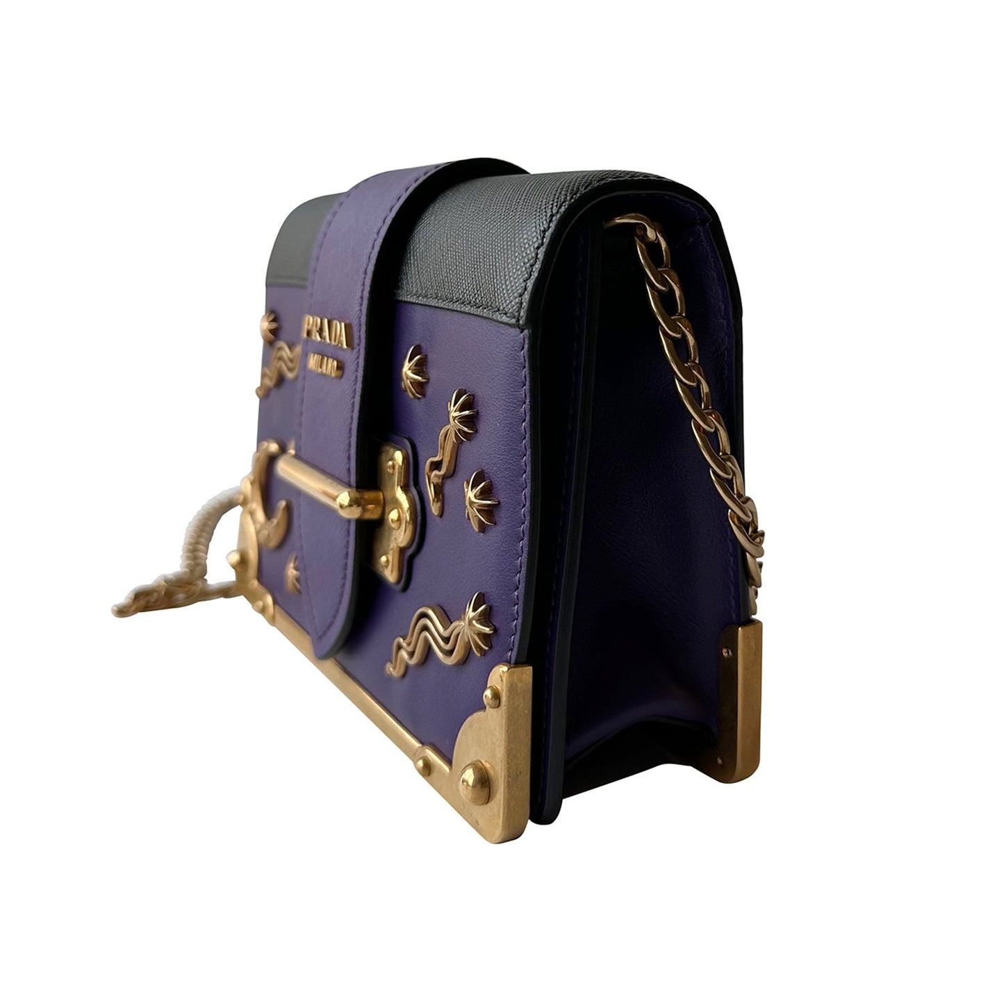 Prada City Calf Cahier Astrology Crossbody Bag