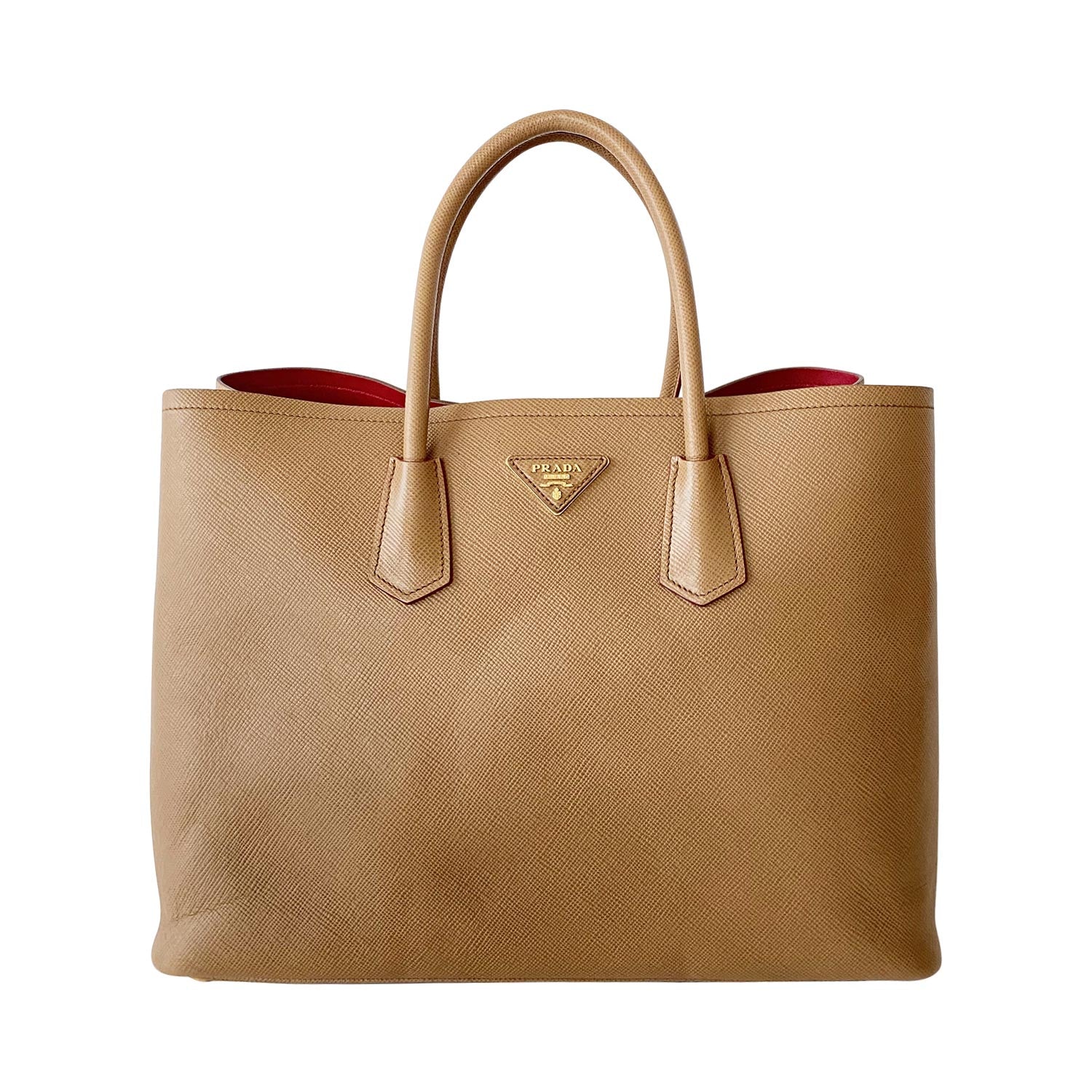 Prada Double Bag Tote Saffiano Large Tote Bag
